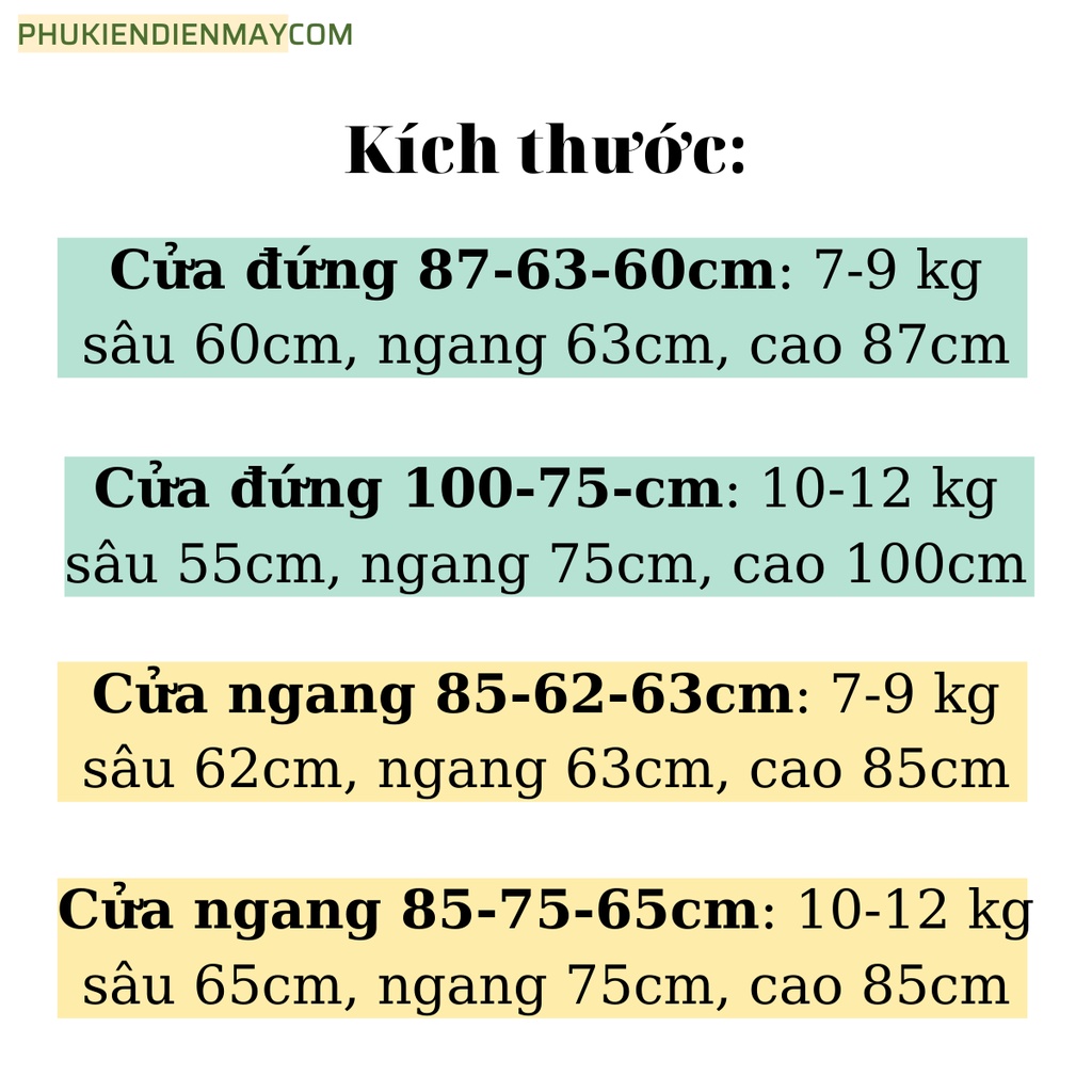 Áo trùm máy giặt YALIJIN - Vải Peva chống nước, chống nắng - Họa tiết xinh xắn thích hợp decor, trang trí nhà cửa