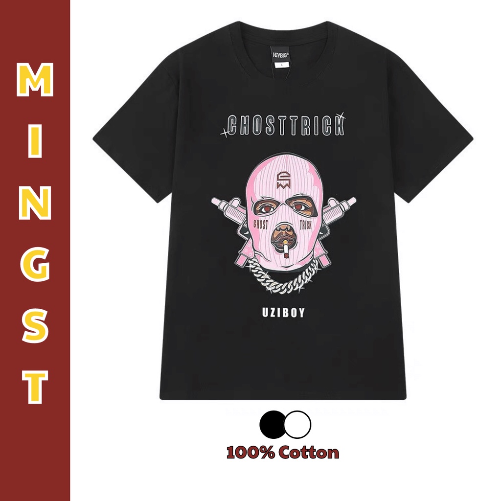 Áo Thun Tay Lỡ Cotton 2 Chiều Dáng Rộng Unisex, Áo Phông Nam Nữ Oversize Hình In Skull ATSK (ĐEN)