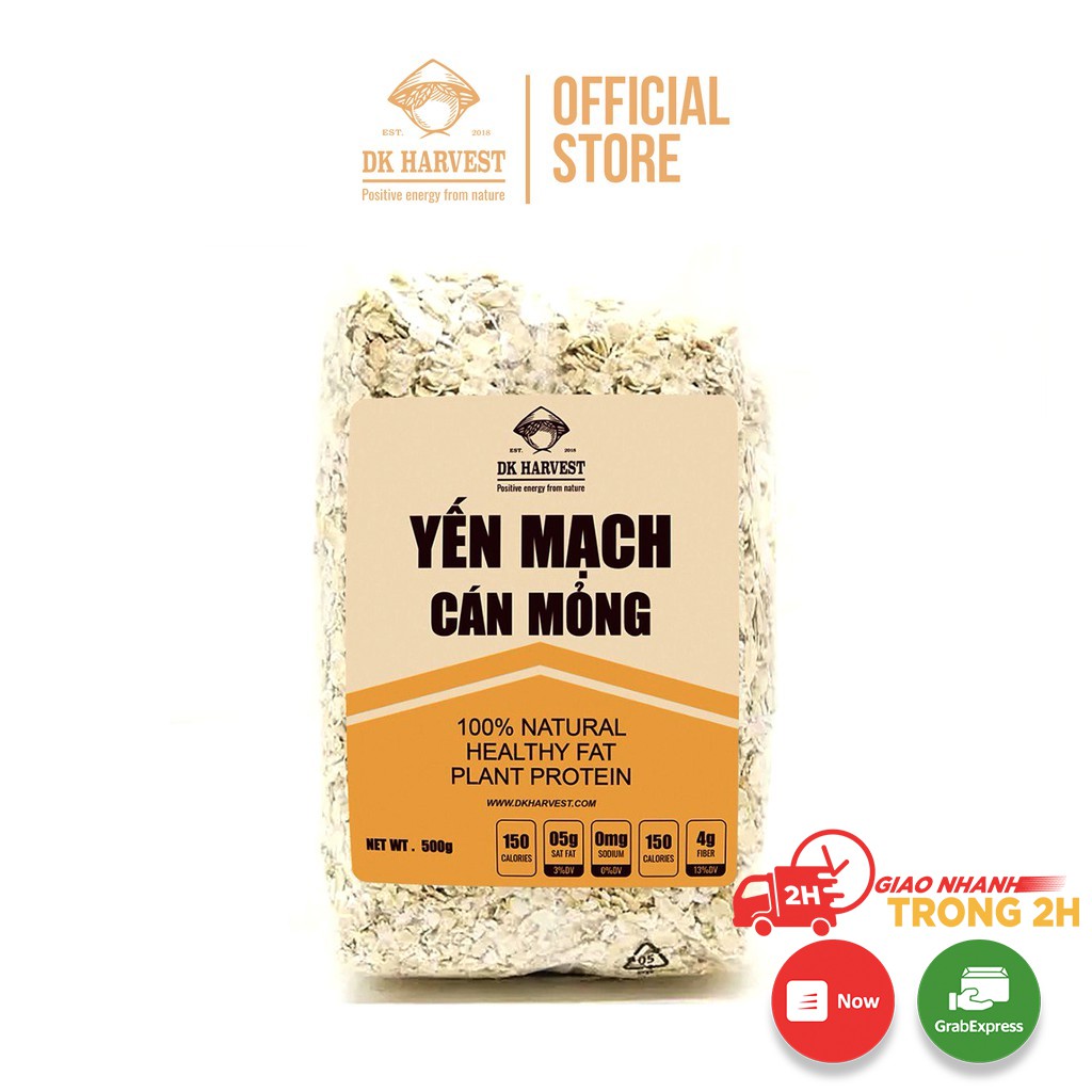 Date tháng 6-2022 - 500g Yến Mạch Cán Mỏng DK Harvest Nguyên Chất Nhập Khẩu Úc | BigBuy360 - bigbuy360.vn