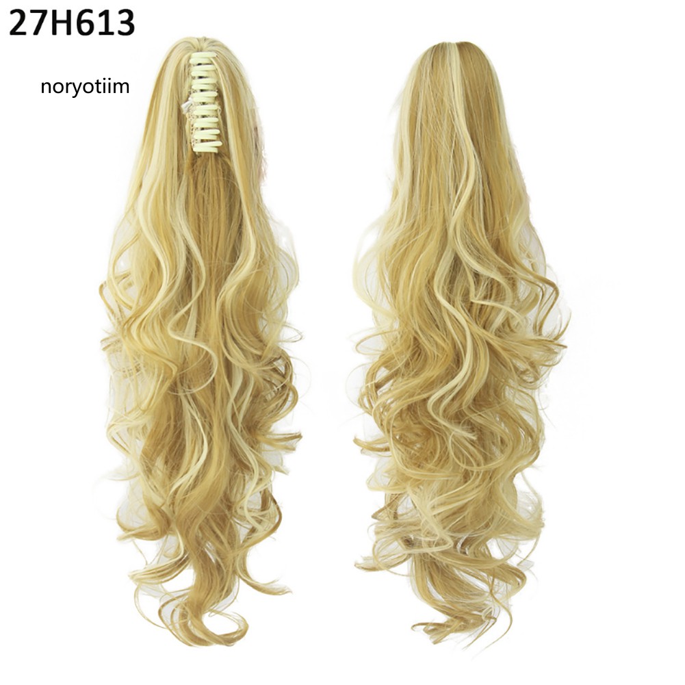 ✽WMF✽Women Fashion Long Fluffy Curly Fake Ponytail Wig Hairpiece False Hair Gift