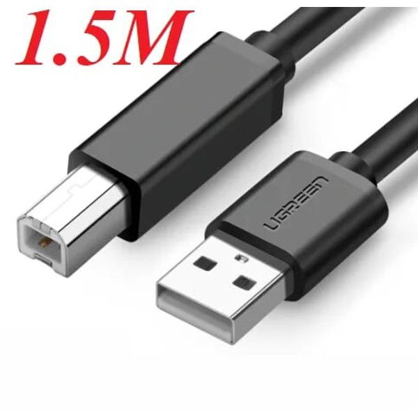 Cáp USB máy in Cao Cấp Ugreen 10845 10327 10328 10329 US104 Chính Hảng (USB 2.0 A Male to B Male)