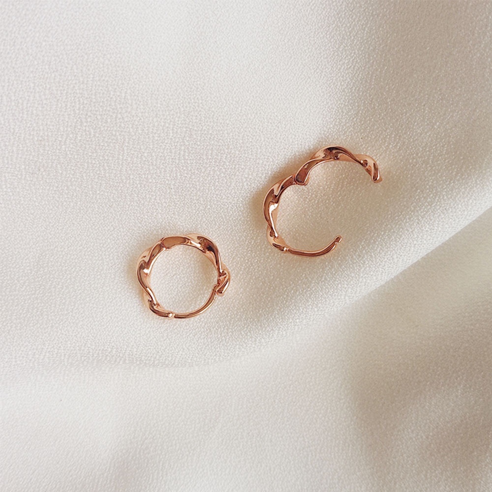 Khuyên tai nữ hình tròn xoắn ốc thời trang