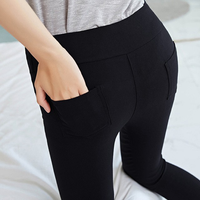 (Có bigsize)Quần Legging giả Jean cạp cao ôm dày giãn tốt hai loại lót lông không lót lông | BigBuy360 - bigbuy360.vn