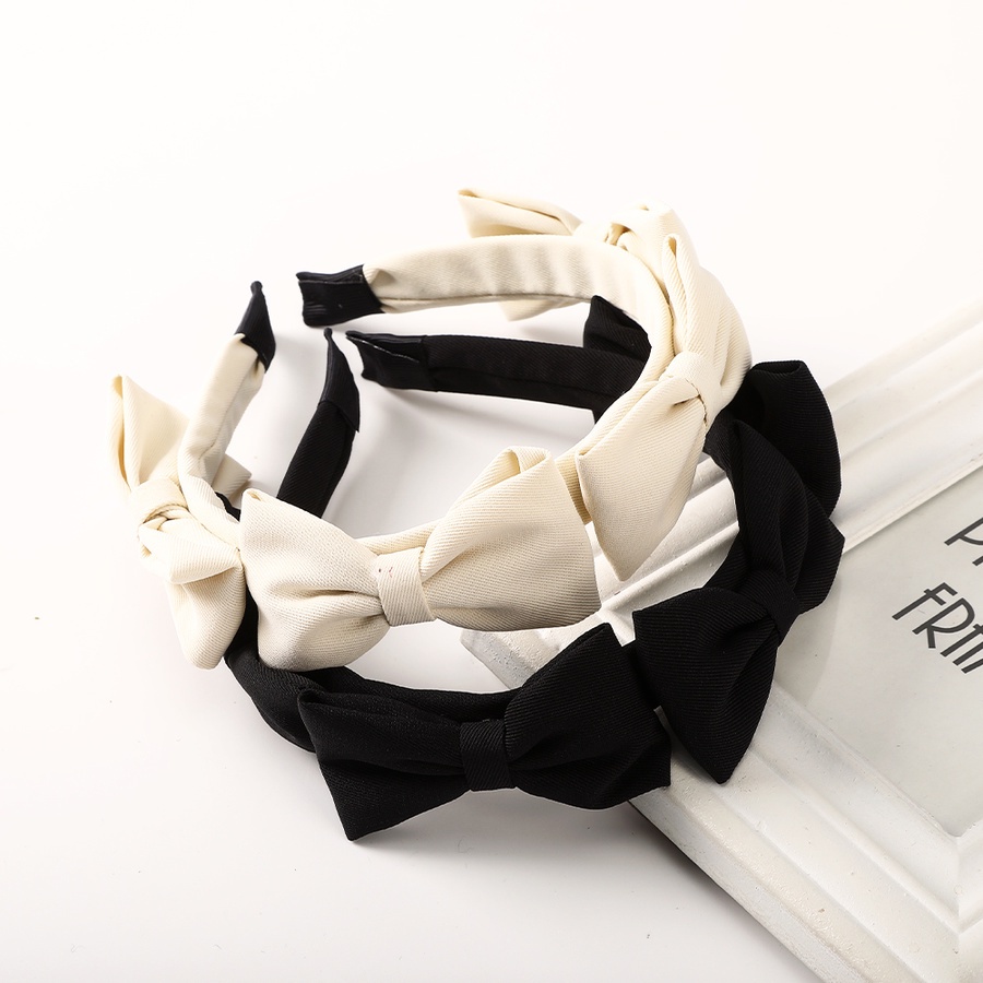 Băng Đô Nơ Màu Trơn Phong Cách Hàn Quốc Cho Nữ