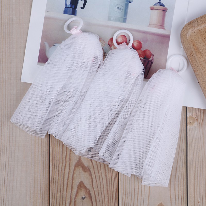 Set 3 Túi Lưới Tạo Bọt Sữa Rửa Mặt Làm Sạch Da