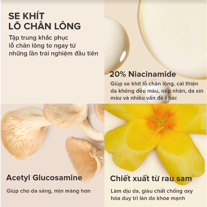 Tinh chất siêu tái tạo, se khít lỗ chân lông Paula's Choice Niacinamide 20% Clinical Treatment 20ml [NK CHÍNH HÃNG 100]