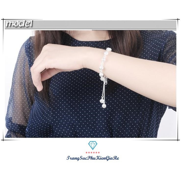 [Mã FAMAYFA giảm 10K đơn 50K] Lắc tay nữ thời trang hạt bi rỗng, xi bạc 925, siêu xinh, bán giá rẻ | BigBuy360 - bigbuy360.vn