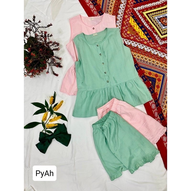 Bộ ngủ Pyjamas đũi sát nách