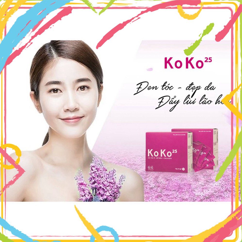 Cao khô Hà thủ ô Collagen KoKo25 KoKo 25- làm chậm quá trình bạc tóc sớm, lão hóa