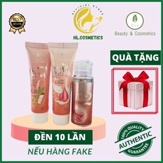 Bộ Chăm Sóc Da 102 Olic, Gồm( Tẩy Da Chết, Sữa Rửa Mặt, Nước Hoa Hồng). HL - Cosmetics