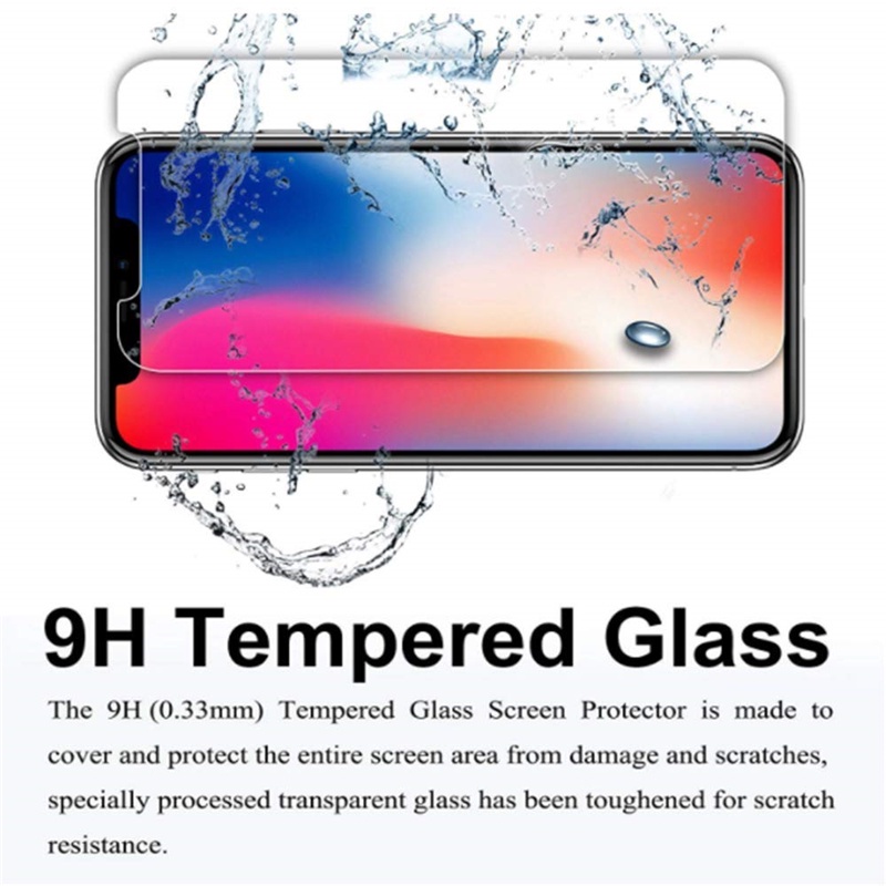 3 Pack Apple iPhone 11 12 13 Pro Max Half Frame Screen Glass Protector iPhone X XR XS Max 7 8 6 6s Plus