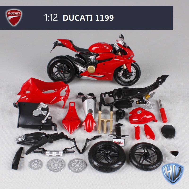 Mô hình lắp ráp Moto Ducati 1199 Panigale tỉ lệ 1:12 MAISTO