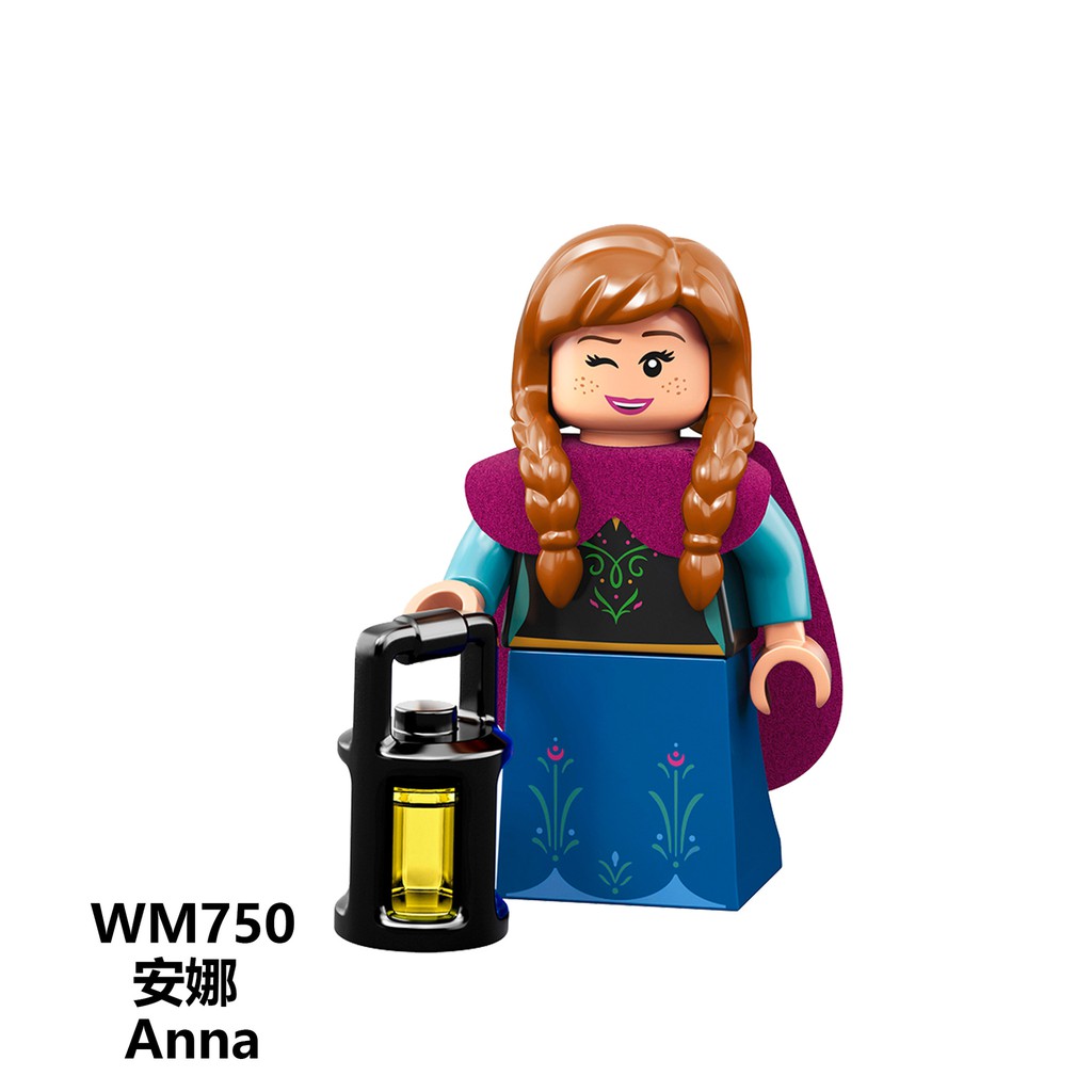 Elsa và Anna phim Frozen Đồ chơi lắp ráp minifigure lắp ráp mô hình nhân vật công chúa WM749 WM750