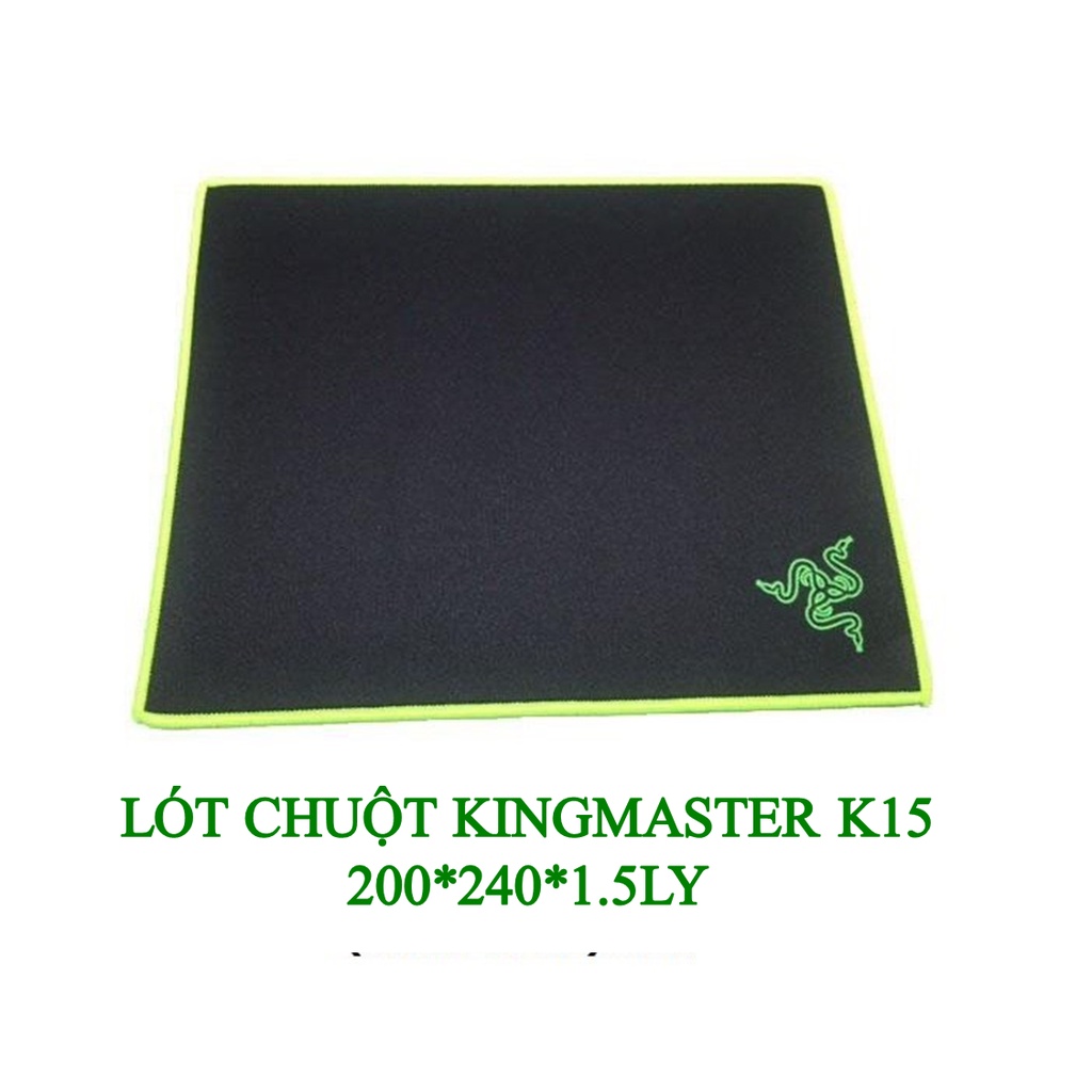 Lót chuột K15 KINGMASTER 200*240*1.5MM- Khâu Viền- Chống Trợt