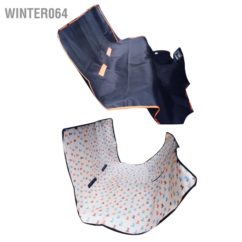 tấm lót xe hơi Oxford Vải chống thấm nước bẩn cho chó xe ô tô Ghế sau đi du lịch Winter064