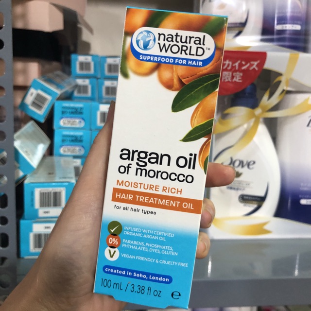 Tinh dầu dưỡng tóc ARGAN OIL of MOROCCO (100ml) hàng UK - Sale 80% | BigBuy360 - bigbuy360.vn
