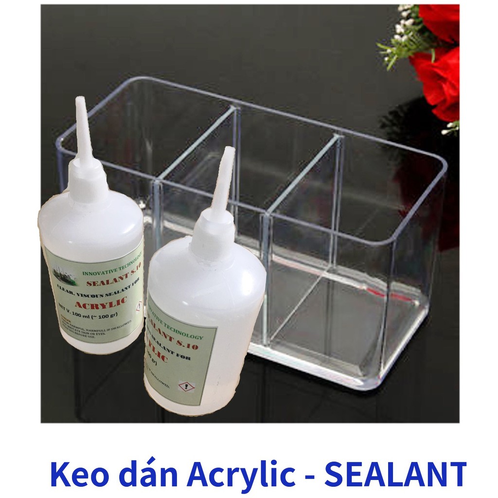 Keo dán mica trong suốt Acrylic selant - độ nhớt cao, kín nước, chậm khô