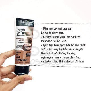 75ml Tẩy Tế Bào Chết Da Mặt Organic Shop