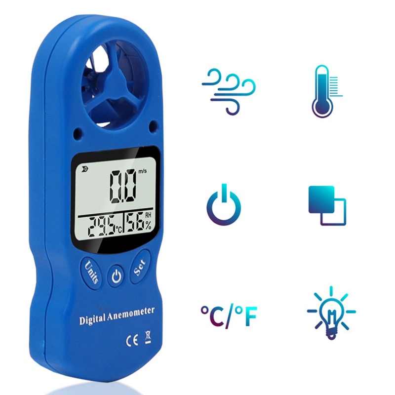Thiết Bị Đo Tốc Độ Gió Hiển Thị Màn Hình Kỹ Thuật Số
