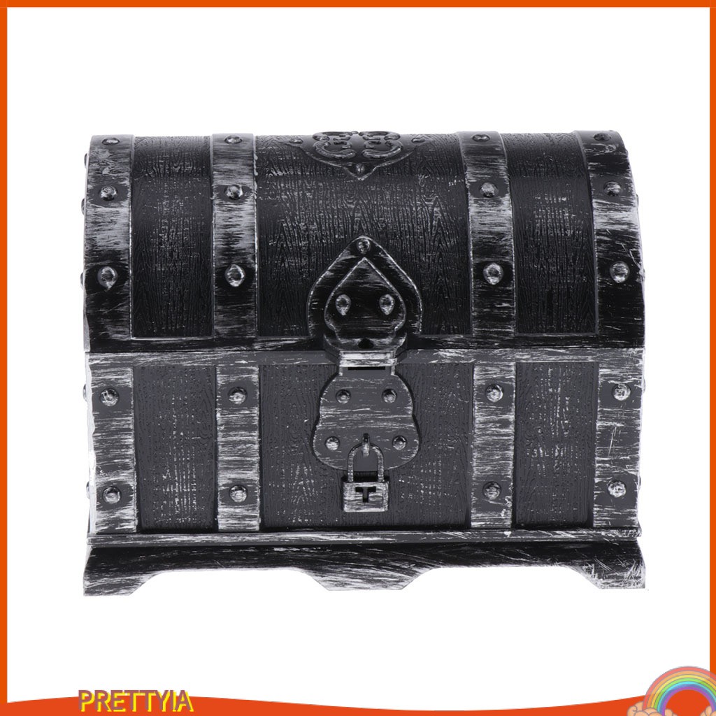 Hộp Đồ Chơi Kho Báu Cướp Biển Màu Sắc Cổ Điển Dành Cho Trẻ Em