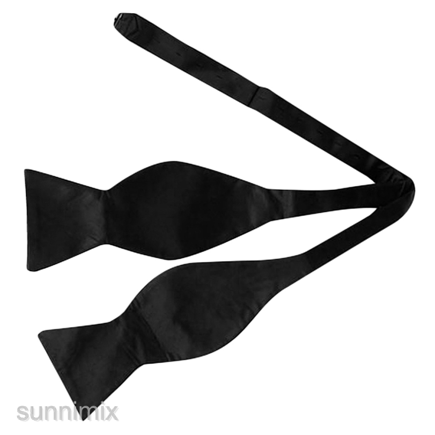 Cà Vạt Tuxedo Satin Màu Đen Phong Cách Cổ Điển Cho Nam