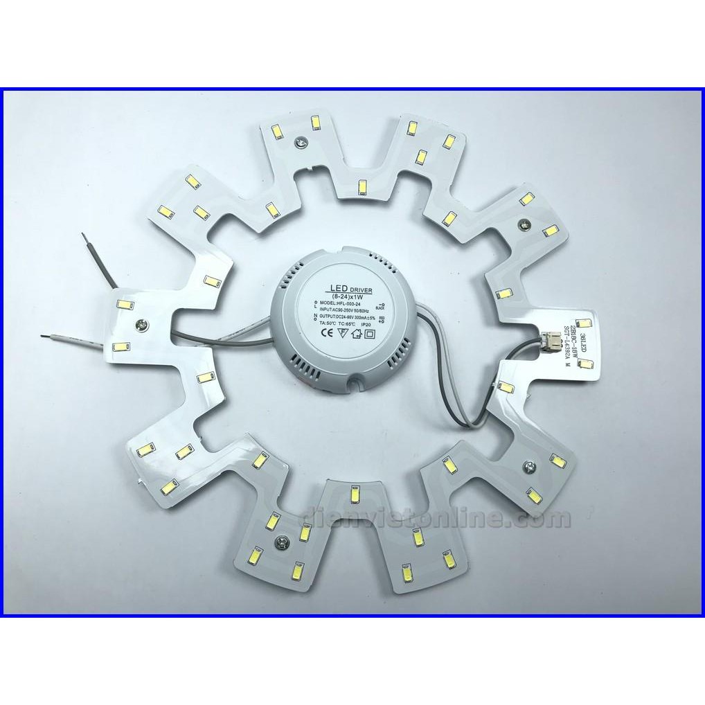 Đèn Led vòng siêu sáng 18W (22cm) - Ánh sáng Trắng - Điện Việt