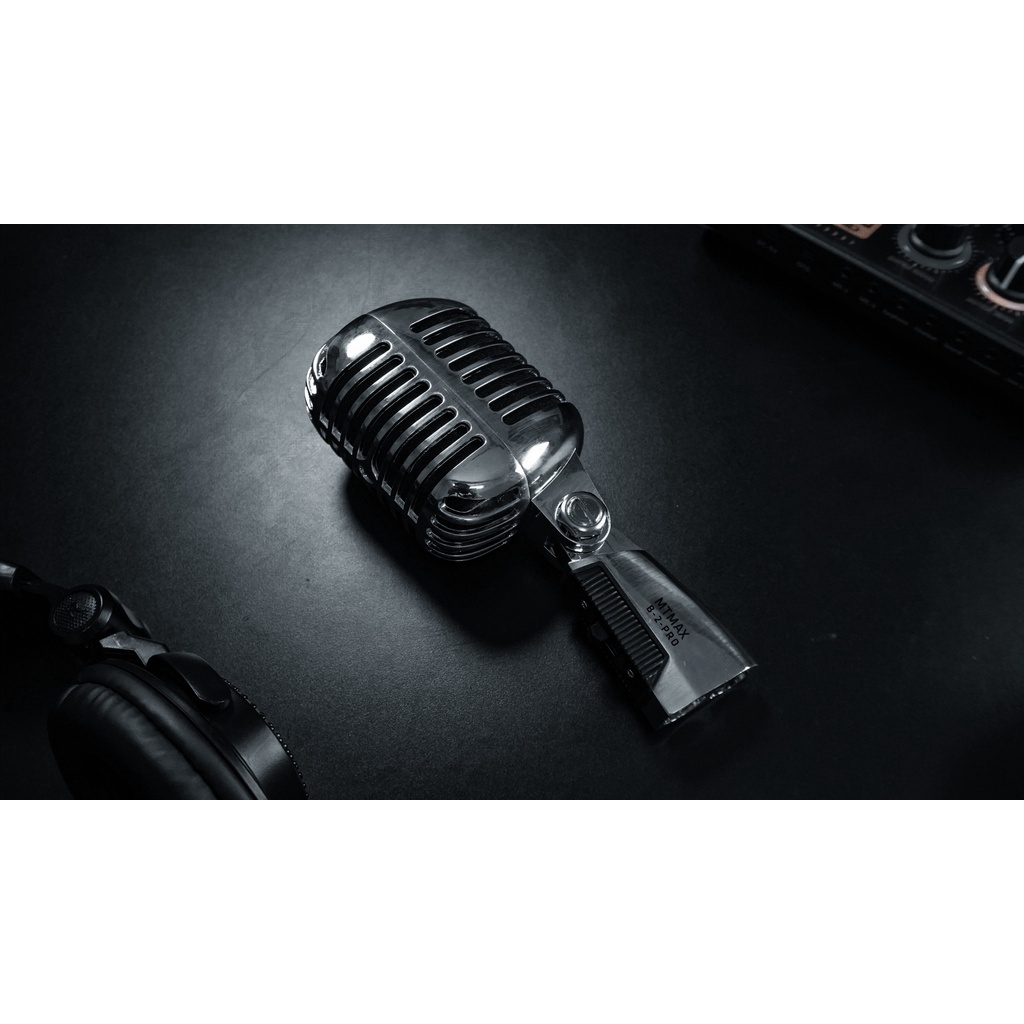 Micro MTMax B2-Pro karaoke sân khấu phong cách vintage  - Mic có dây chuyên dùng cho phòng trà, karaoke live