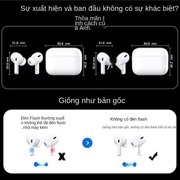 và tính năng giảm tiếng ồn chủ động thực sự của Apple Roda 2 Tai nghe bluetooth không dây thế hệ thứ 3 Huaqiang North