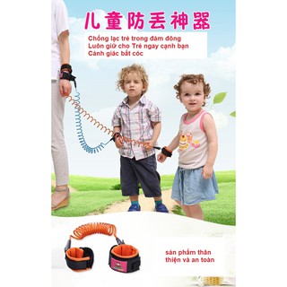 Dây dắt trẻ đi dạo chống lạc ( Màu cam )