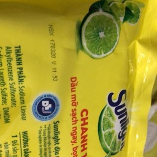 Nước rửa chén sunlight chanh túi 2,6kg