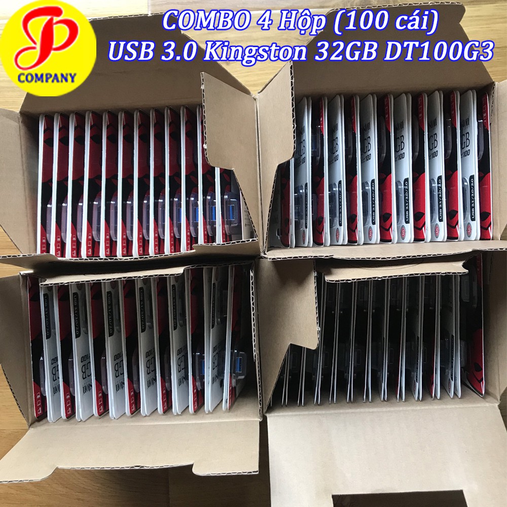 COMBO 4 Hộp USB Kingston DT100G3 32GB 3.0/3.1 - Chính hãng | BigBuy360 - bigbuy360.vn