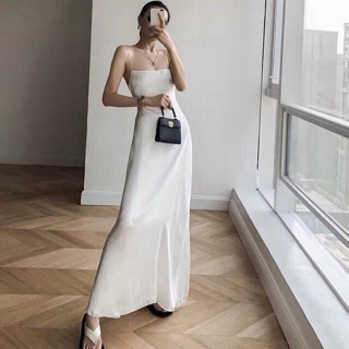 Váy maxi lụa 2s hở lưng sang chảnh