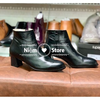 Boots da cổ thấp đế vuông