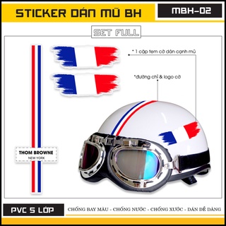 Mua Sticker Dán Nón Bảo Hiểm Tặng Hình Dán Điện Thoại - Decal Dán Nón Bảo Hiểm Chống Nước Mã MBH - 02 Sản Xuất Bởi Azsti