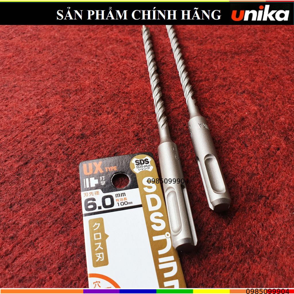 Mũi khoan bê tông cốt thép chân SDS Unika mã UX - Mũi 6 7 8 9 10 12 mm