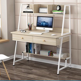 Bàn làm việc, bàn học kèm kệ sách, bàn học