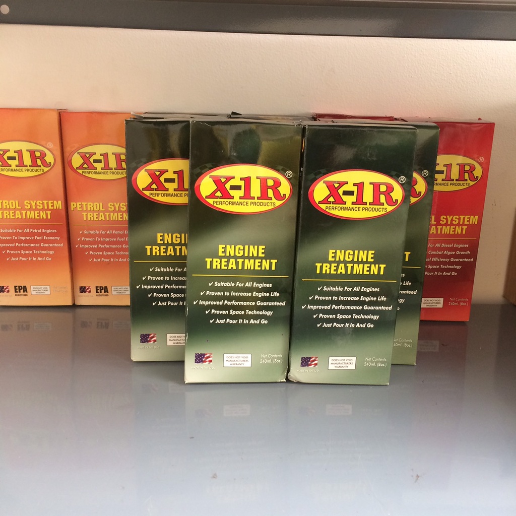 Phụ gia nhớt ô tô X1R Engine Treatment 240ml nhập Mỹ giúp động cơ mạnh mẽ, bôi trơn tốt tiết kiệm nhiên liệu