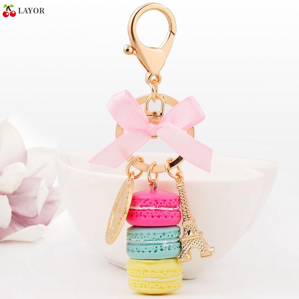Móc Khóa Hình Bánh Kem Nhiều Màu Sắc Dễ Thương