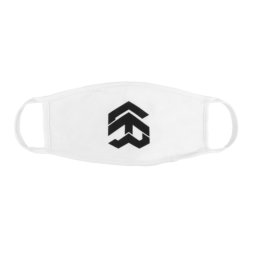 5THEWAY® /solid/ BIG LOGO MASK™ in WHITE aka Khẩu Trang Trắng