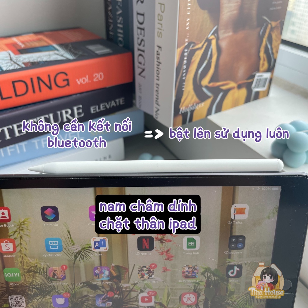 Bút Cảm Ứng Stylus Pencil Gen 2 Cho Máy Tính Bảng  [Bảo hành 6 tháng]