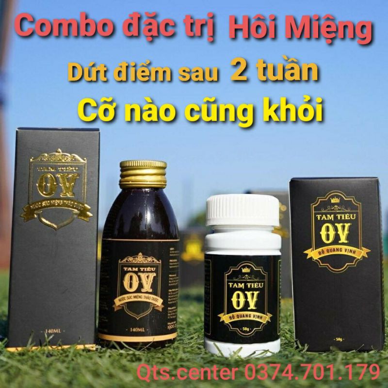 Hôi miệng thầy Vịnh 🇻🇳Combo nước và viên 🇻🇳OV Tam Tiêu dứt điểm Hôi miệng sau 2 tuần