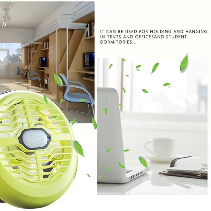 Quạt Cắm Trại Kèm Đèn Led Sạc Usb Tiện Dụng | BigBuy360 - bigbuy360.vn