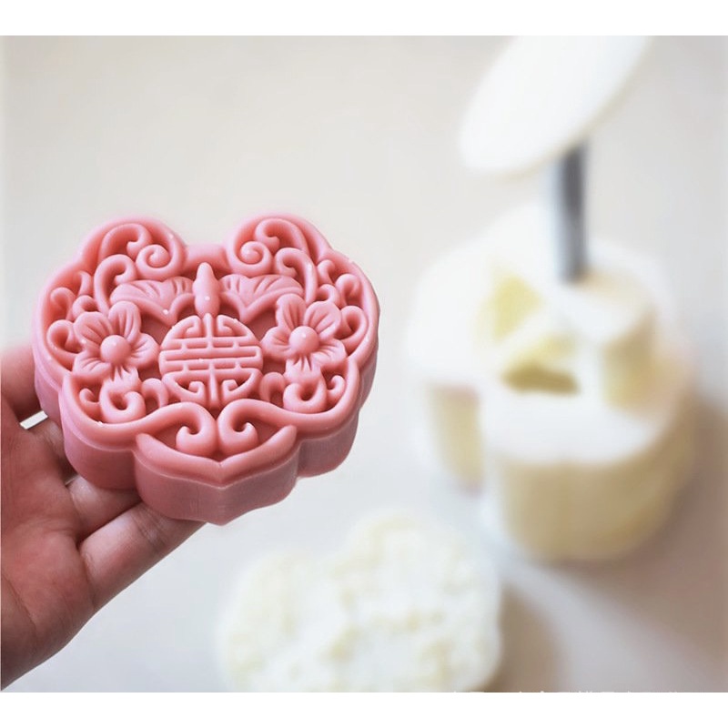 Khuôn bánh trung thu lò xo Khánh/ Ngọc Như Ý 150g (Mã 2856)