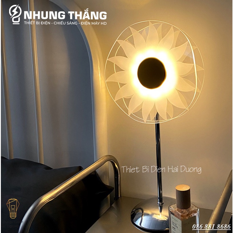 Đèn Bàn Hoa Hướng Dương DB-918 - Cối Xay Gió DB-919 - 3 Chế Độ Ánh Sáng - Decor Trang Trí Phòng Ngủ,Bàn Làm Việc
