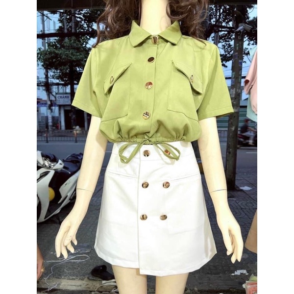 ÁO KIỂU THIẾT KẾ FORM NGẮN