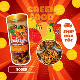Trái cây sấy dẻo mix 500gr ( ăn kiên, ăn kèm sữa chua siêu ngon)