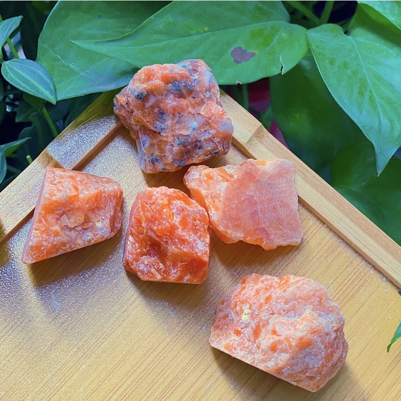 Sunstone thô - Đá Mặt Trời thô viên đá của hạnh phúc, tích cực