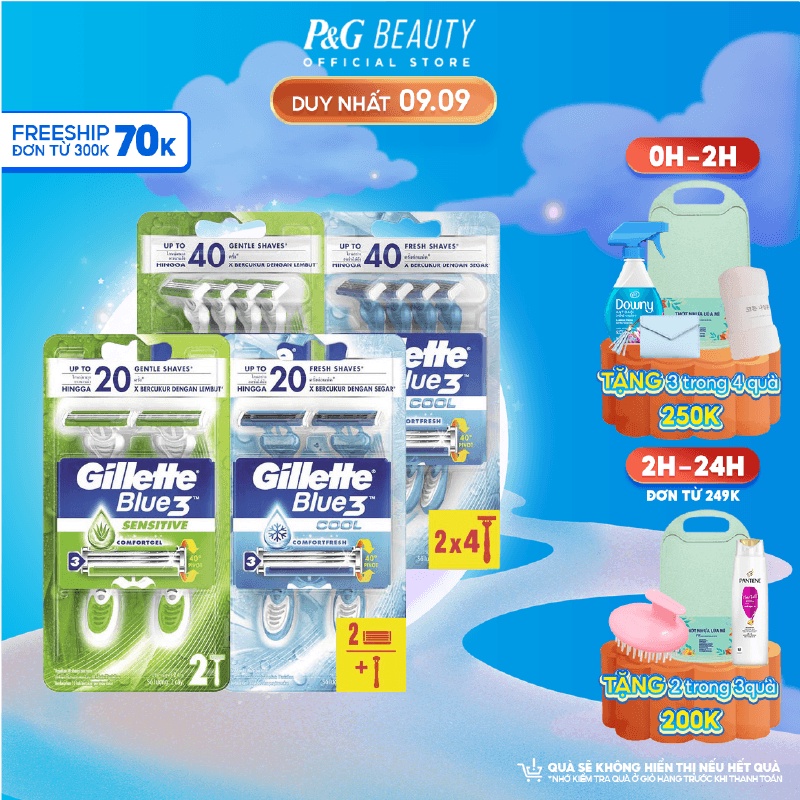 Dao Cạo Râu Gillette Blue 3 nhiều loại