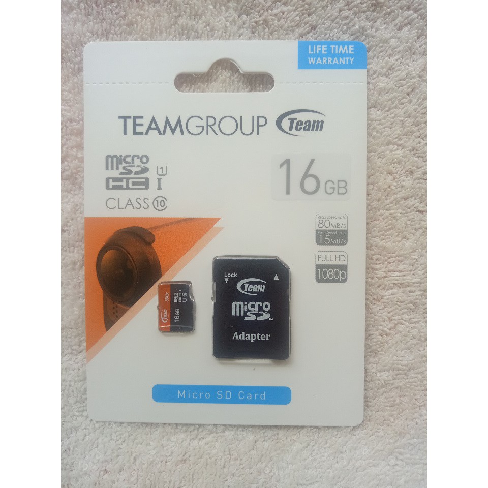 Thẻ nhớ Micro SD chính hãng 16GB Class10 TeamGroup dùng cho điện thoại