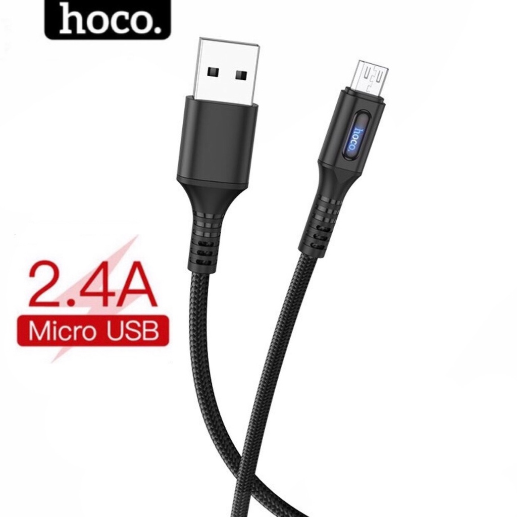 Dây sạc micro usb HOCO dài 1m 2m andoird - Cáp bọc dù dùng cho xiaomi samsung ...vv